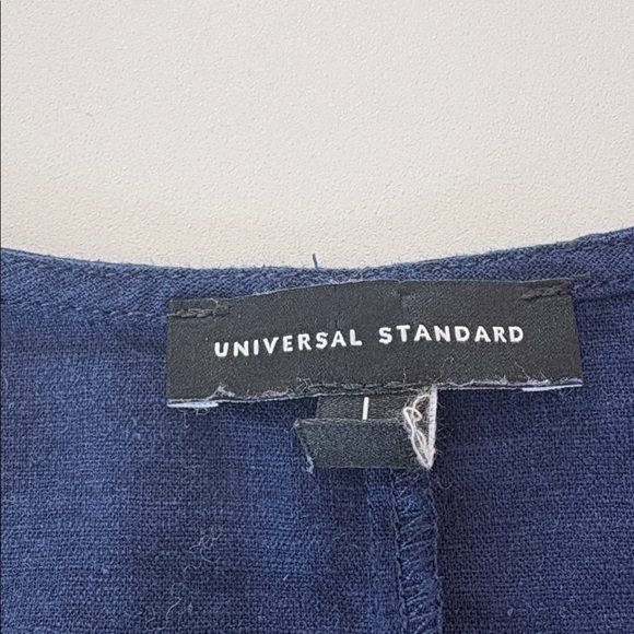 Universal Standard Cabana Caftan Dress Linen Blend Boho Lagenlook Size L (22-24) - Picture 2 of 10